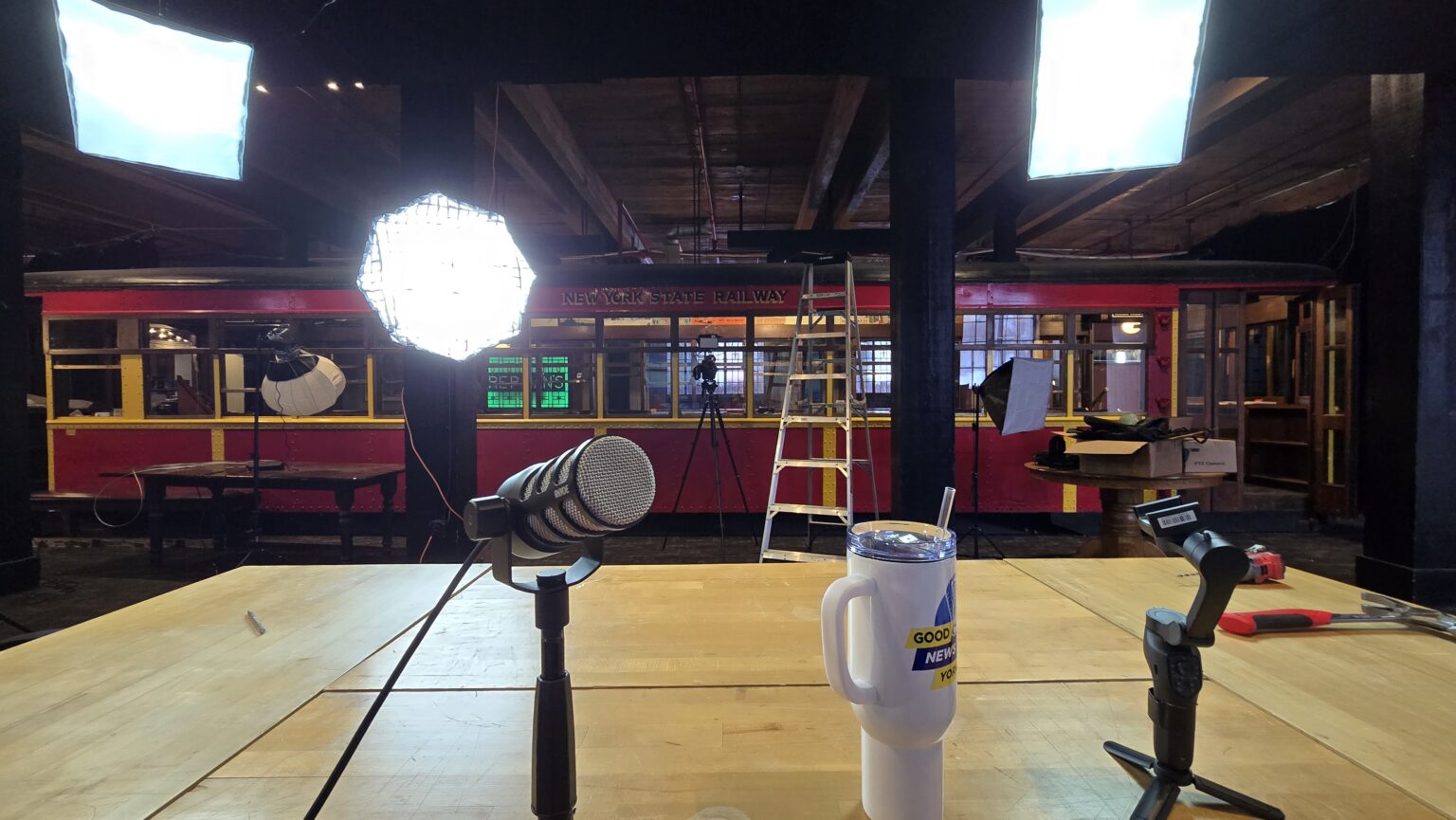 Crew working a shoot