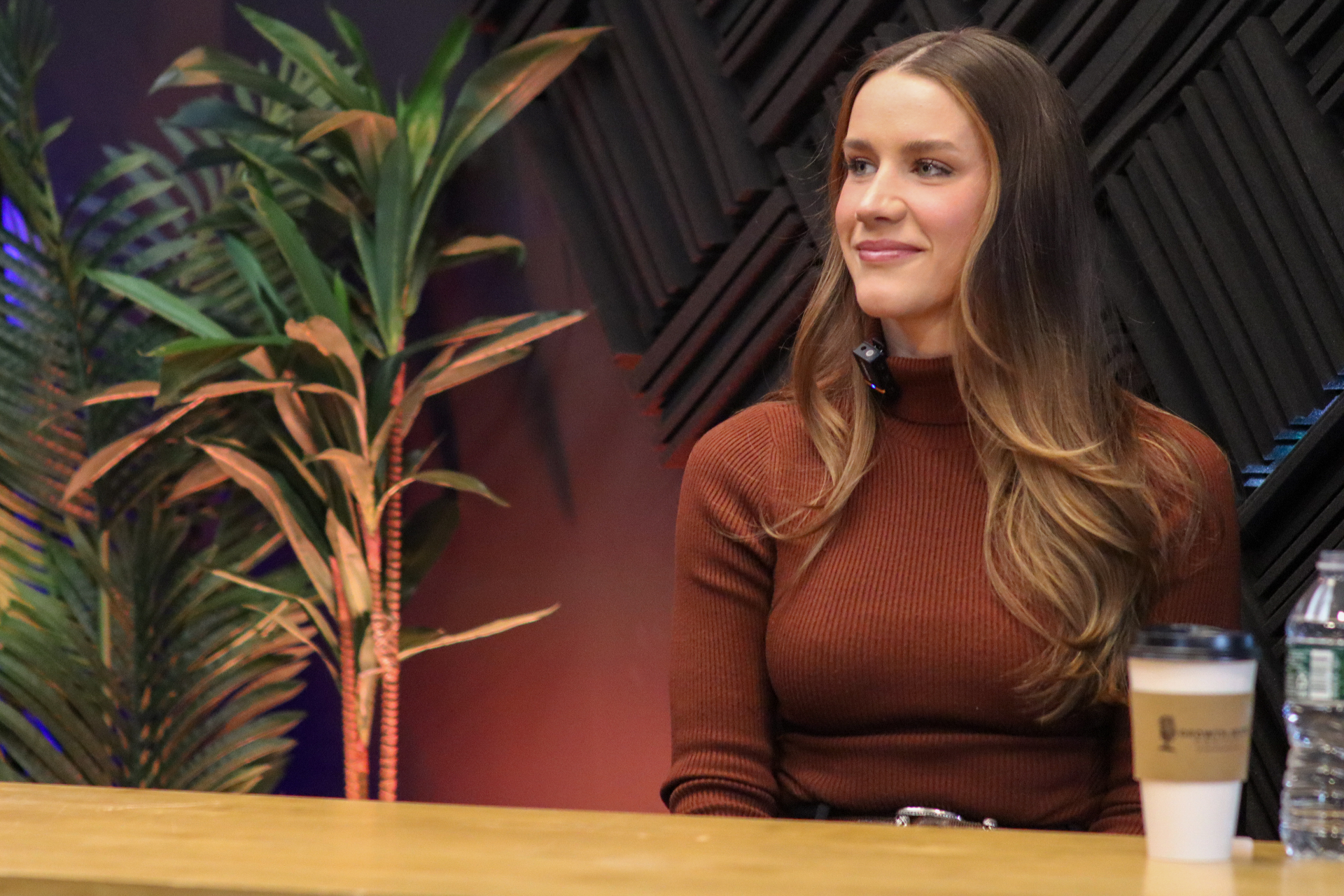 Podcast guest in turtleneck